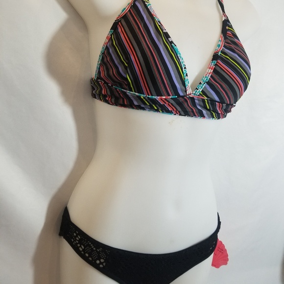 Magellan Multi Colored Swim Top & NWT Coral Bottom - Picture 1 of 5